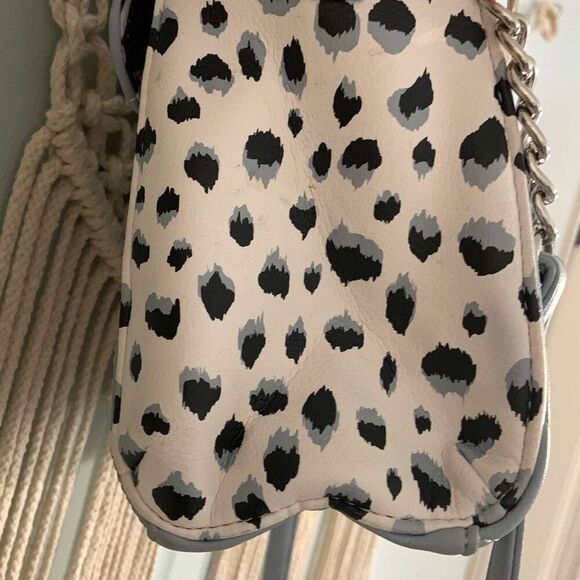 BETSEY JOHNSON Addy Quilted Blue White Hearts Crossbody Bag Purse - Picture 6 of 12